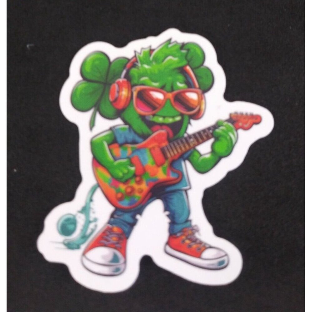 10/$10 Fun Colorful St. Patrick's Day Sticker 2" x 1.75" (Z)